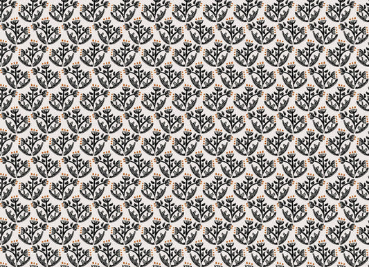Botanical Charm Modern Wallpaper