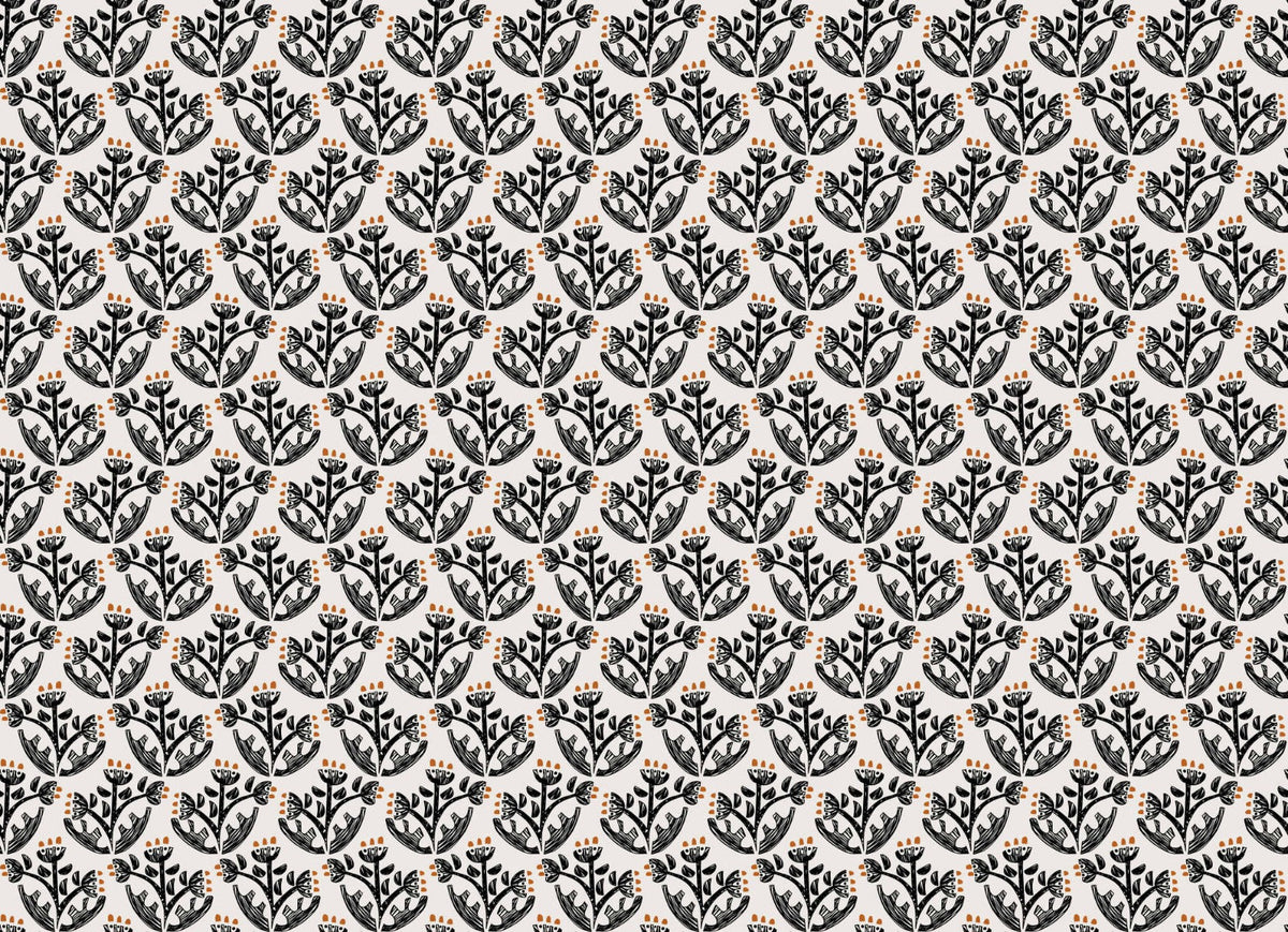Botanical Charm Modern Wallpaper
