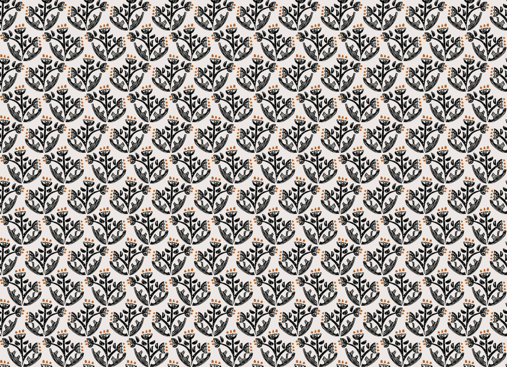 Botanical Charm Modern Wallpaper