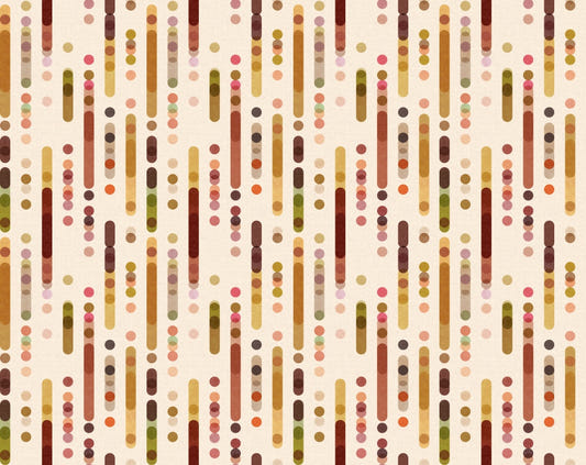 Warm Minimalistic Geometrics Retro Shapes Wallpaper