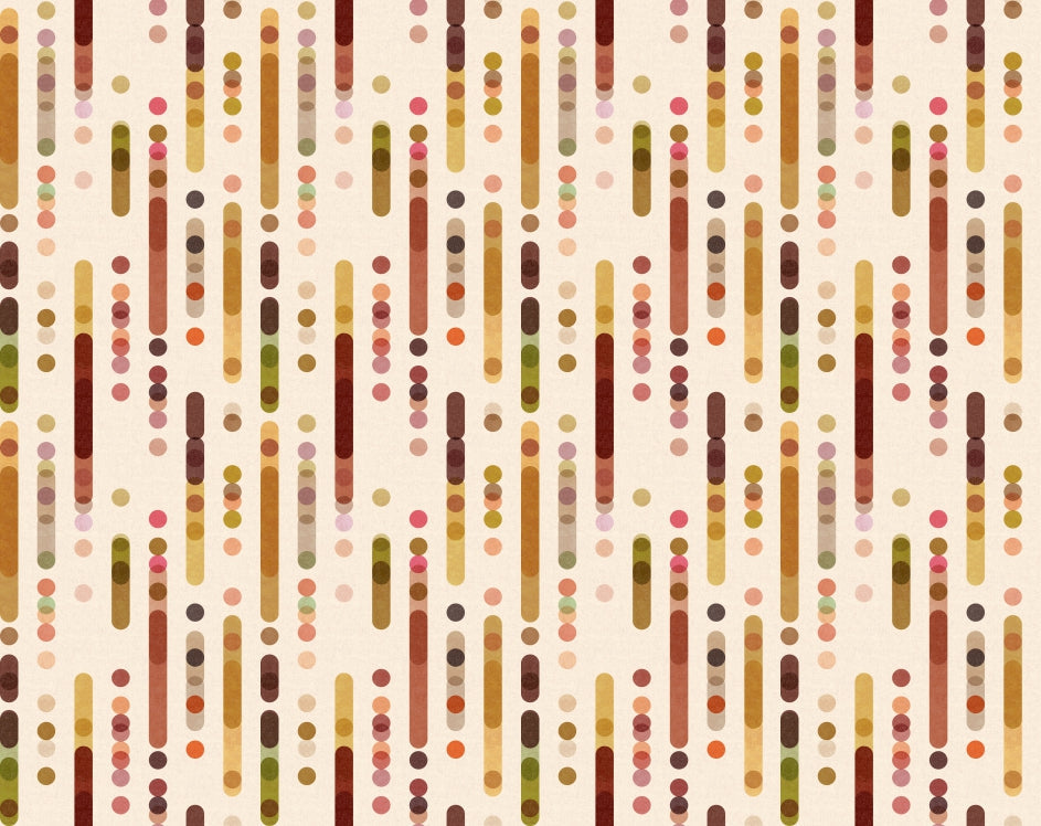 Warm Minimalistic Geometrics Retro Shapes Wallpaper
