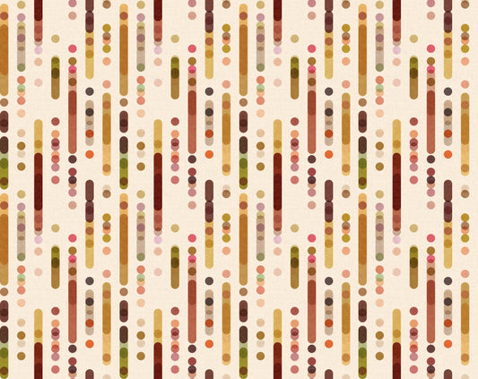 Warm Minimalistic Geometrics Retro Shapes Wallpaper