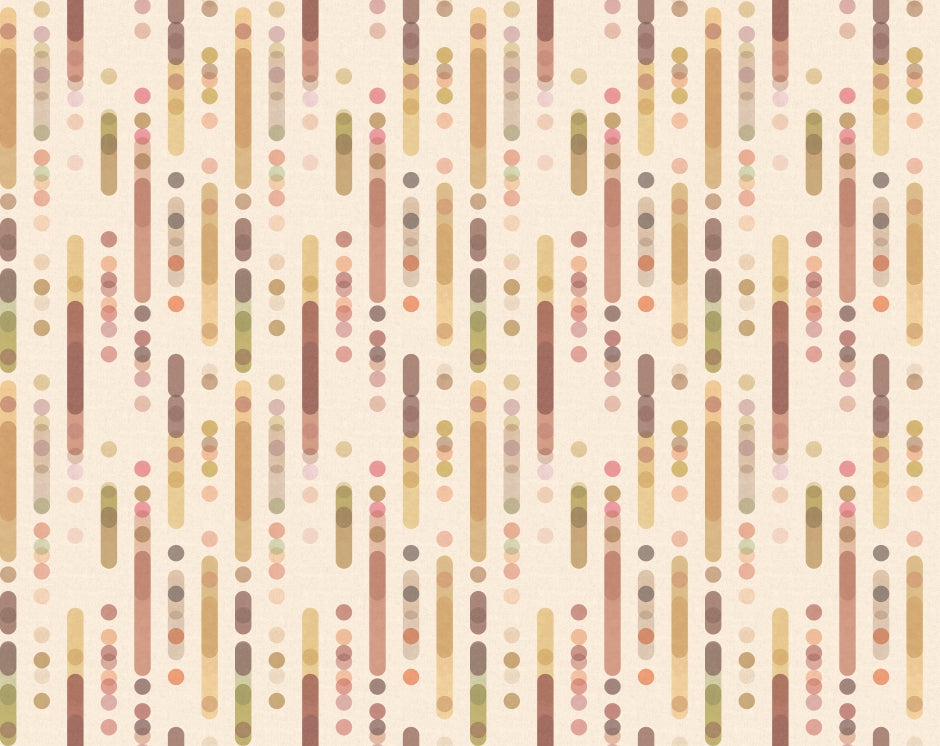 minimalistic geometric retro wallpaper in your room — zoomed