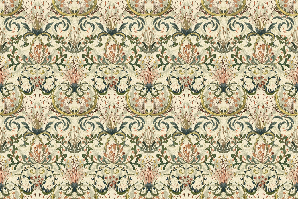 Woodland Moss Botanical Wallpaper