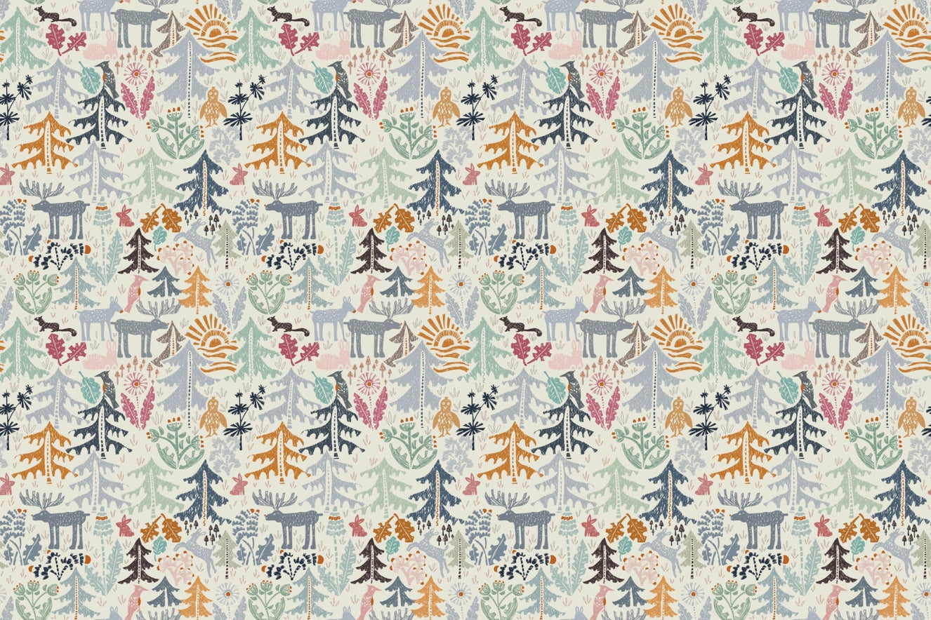 Whimsical Woodland Creatures Wallpaper