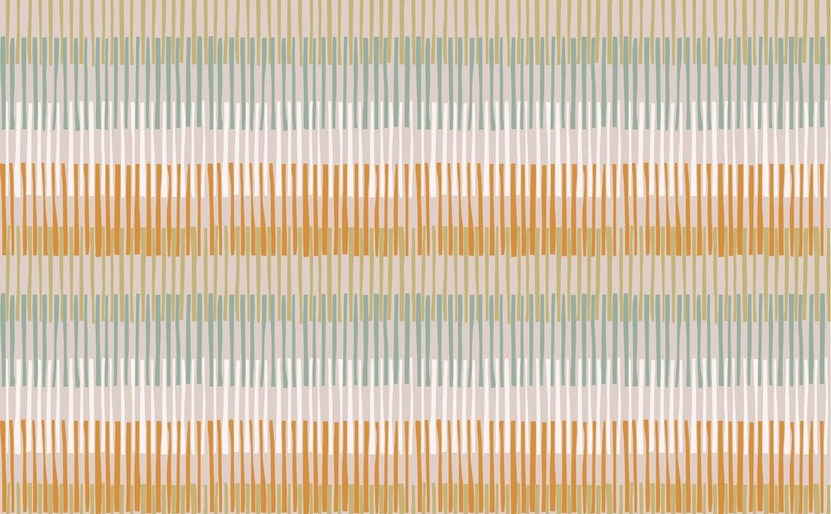 Earthy Striped Geometric Elegance Wallpaper