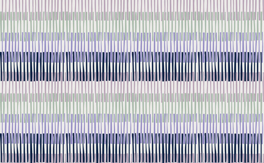 Chic Lilac Serenade Stripes Wallpaper