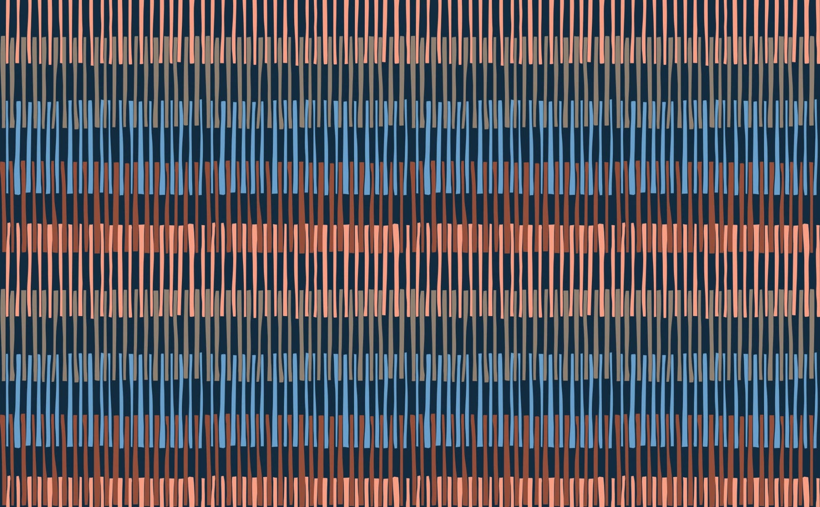 Midnight Melody Striped Symphony Wallpaper