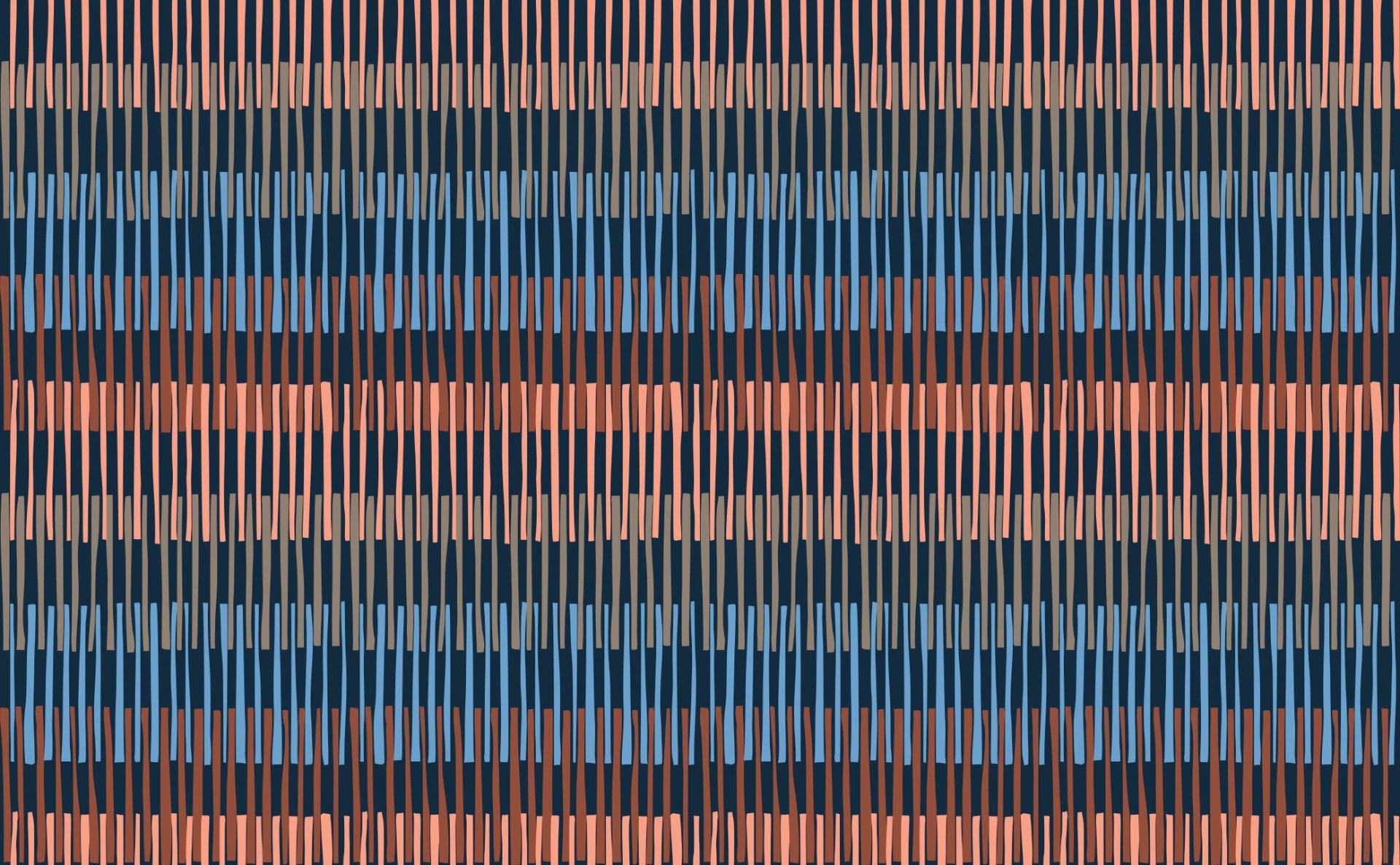 Midnight Melody Striped Symphony Wallpaper