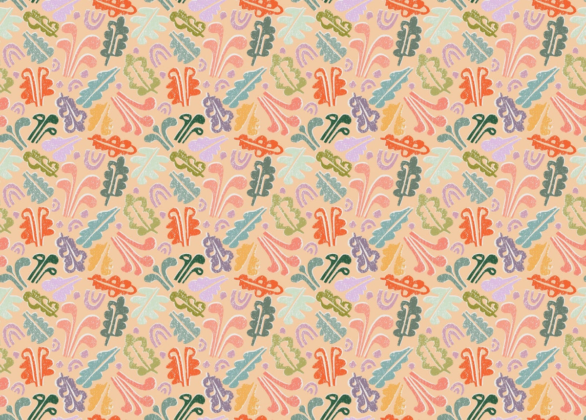 Vintage Botanical Symphony Wallpaper
