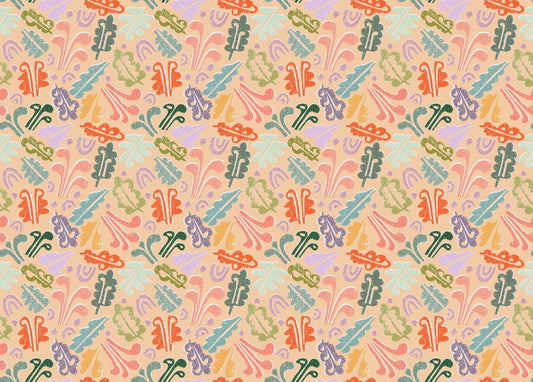 Vintage Botanical Symphony Wallpaper