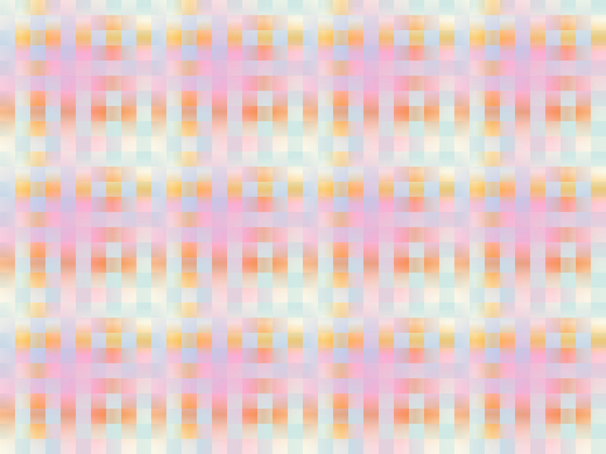 Blurred Plaid Wallpaper Mural in your room — zoomed