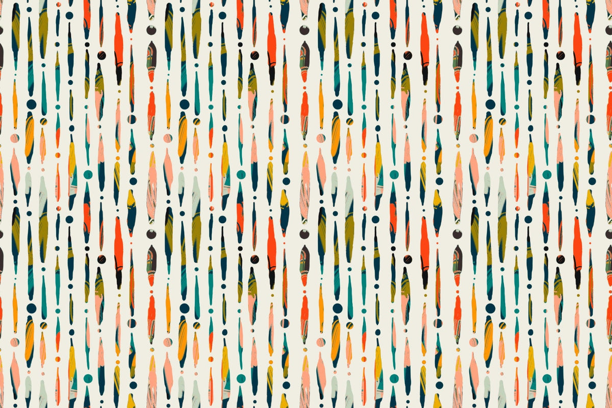 Vibrant Brushstroke Symphony Wallpaper in your room — zoomed