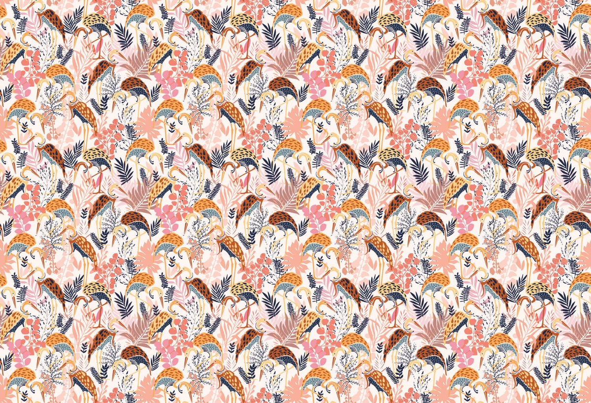 Elegant Crane Dance Wallpaper