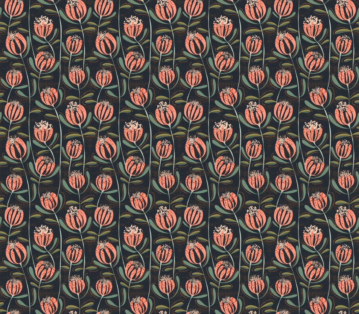 Blooming Elegance Floral Wallpaper