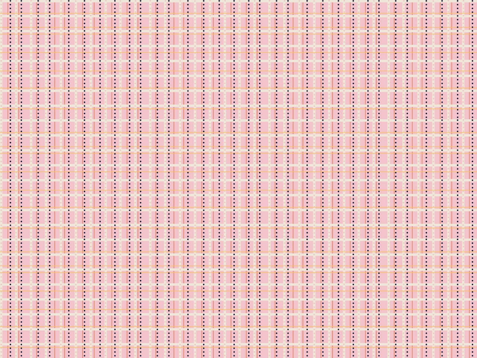 French Dotted Checks Pink Wallpaper