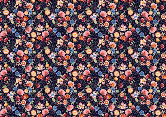 Blue Haven Flower Wallpaper