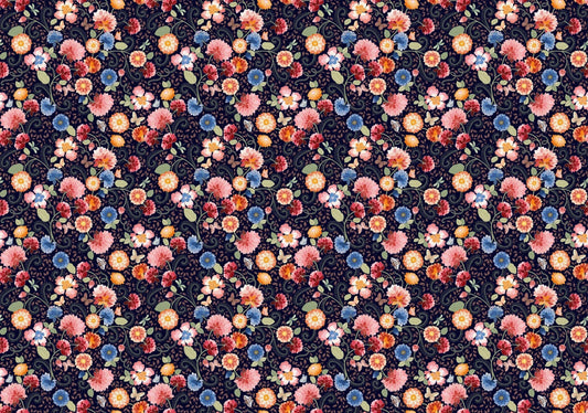 Blue Haven Flower Wallpaper