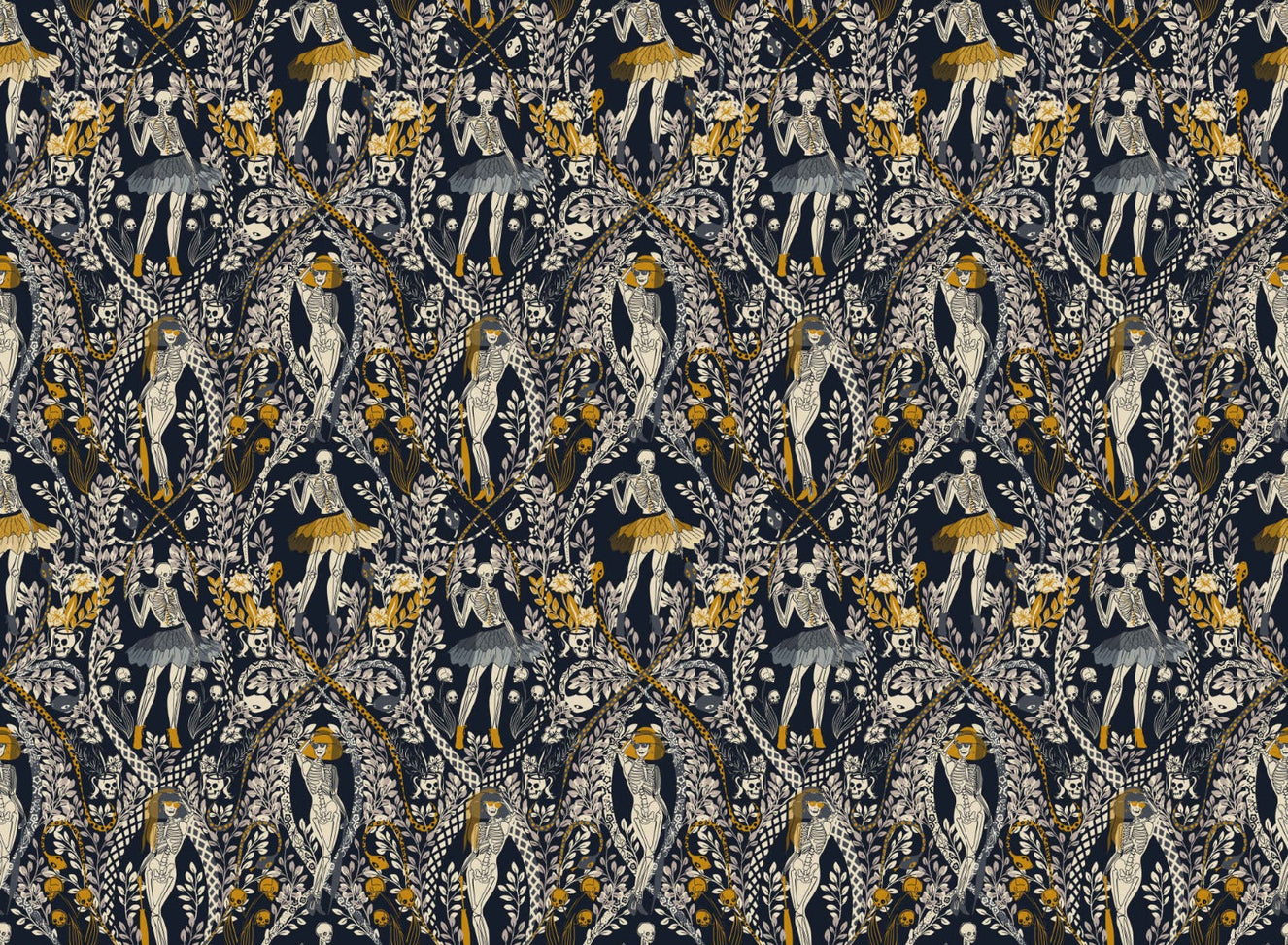 Midnight Masquerade Halloween Wallpaper