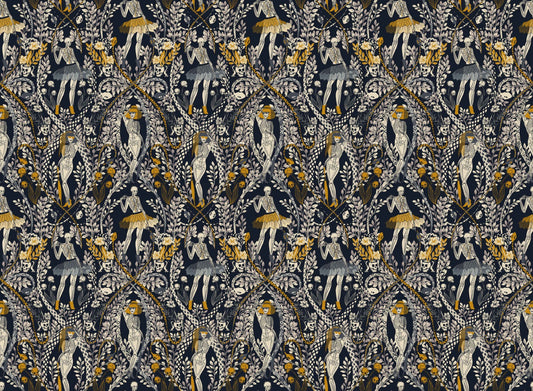 Midnight Masquerade Halloween Wallpaper