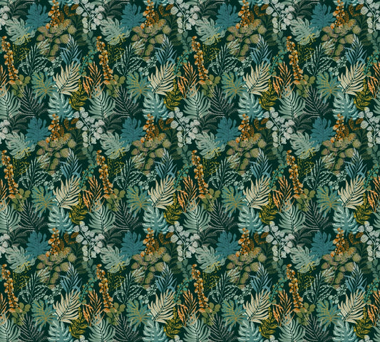Whispering Foliage Nightfall Wallpaper