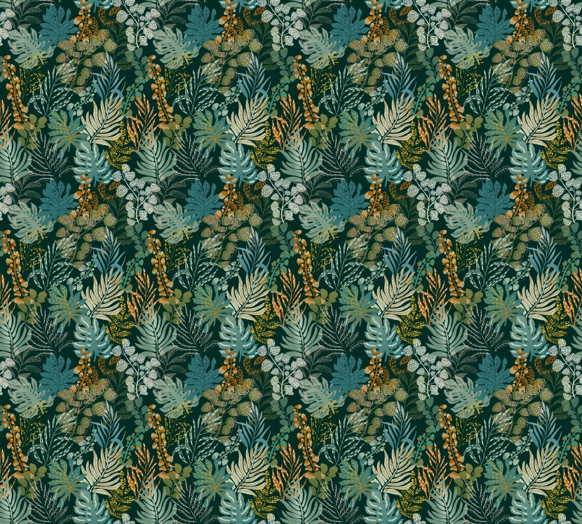 Whispering Foliage Nightfall Wallpaper