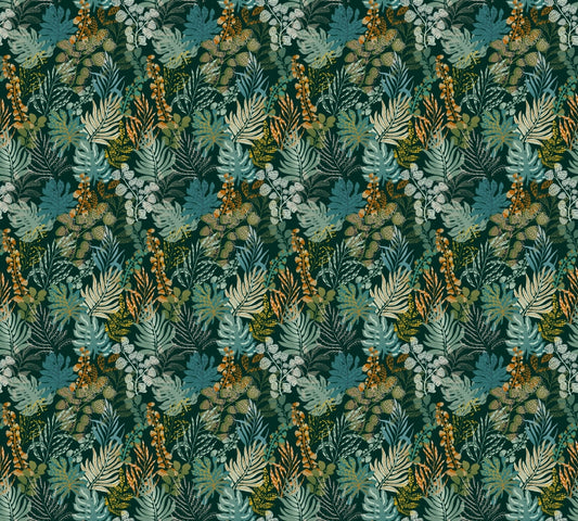 Whispering Foliage Nightfall Wallpaper