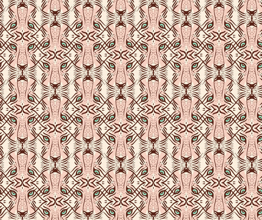 Feline Gaze Whimsical Wallpaper