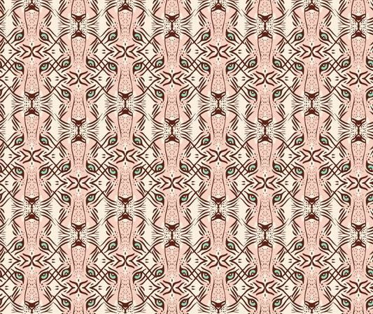 Feline Gaze Whimsical Wallpaper