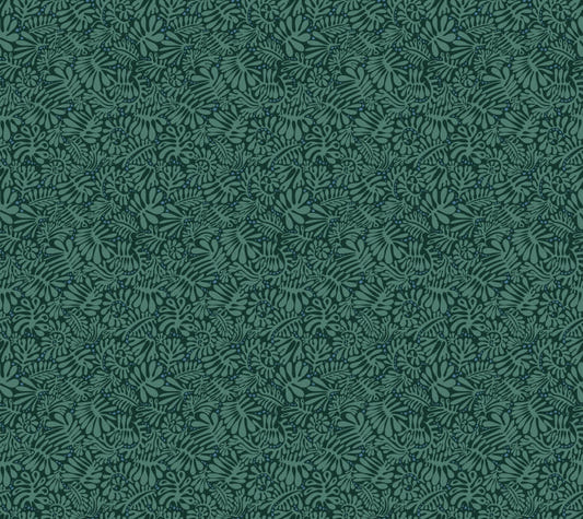 Emerald Matisse Foliage Wallpaper