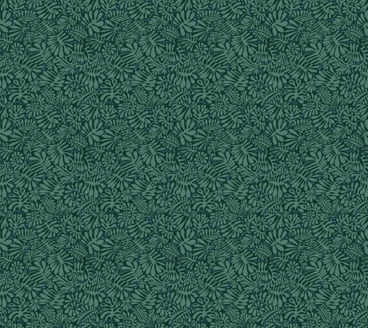 Emerald Matisse Foliage Wallpaper