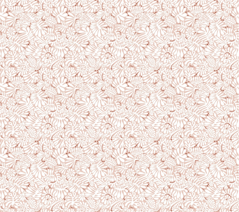 Whimsical Blush Botanical Wallpaper