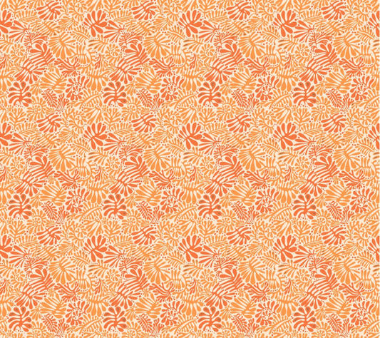 Tangerine Leaf Wallpaper