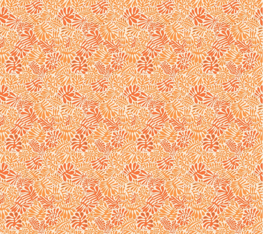 Tangerine Leaf Wallpaper