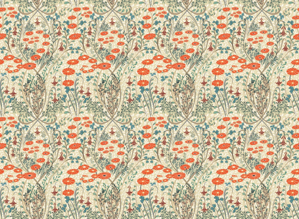 Floral Vintage Symphony Wallpaper