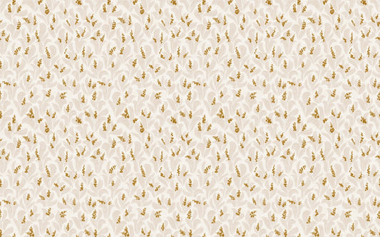 Golden Whispers Lily Valley Wallpaper