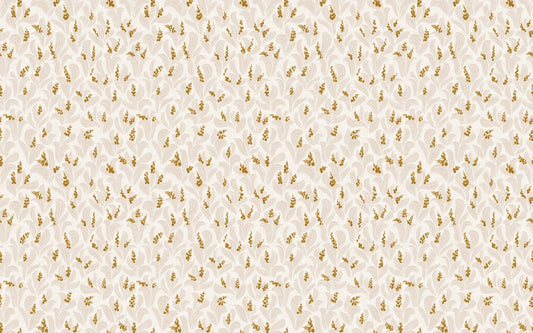 Golden Whispers Lily Valley Wallpaper