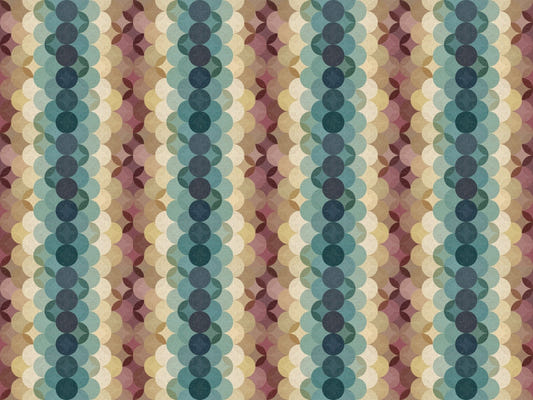 Earthy Retro Dot Cascade Wallpaper