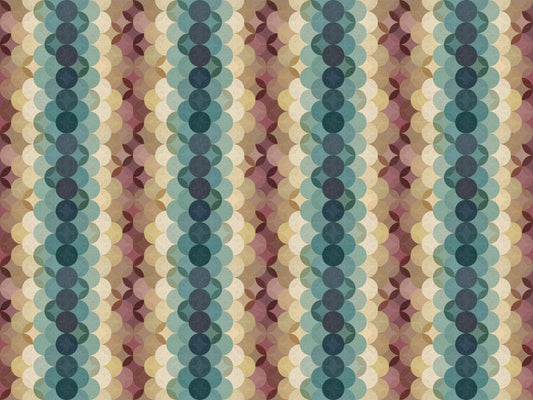 Earthy Retro Dot Cascade Wallpaper