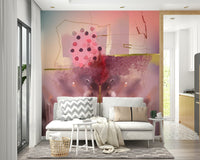 Life-inspired abstract wallpaper for walls

