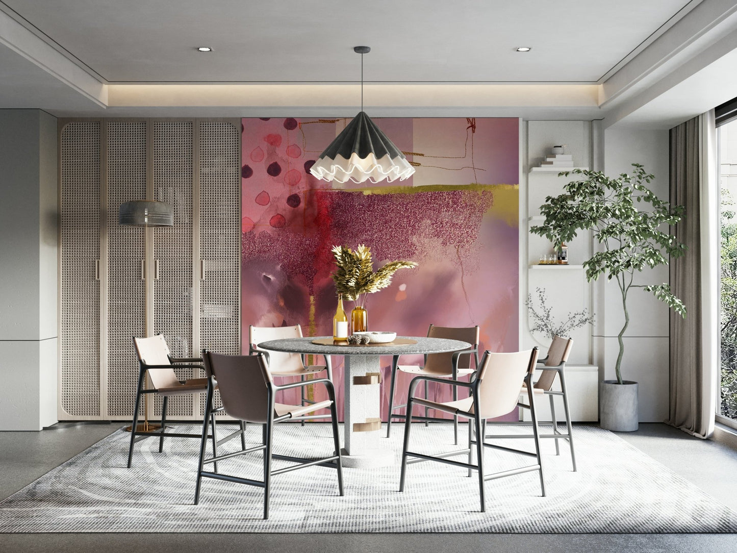 Abstract detail from Analysis of Life wall mural

