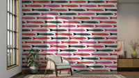 Anchovies retro wallpaper design
