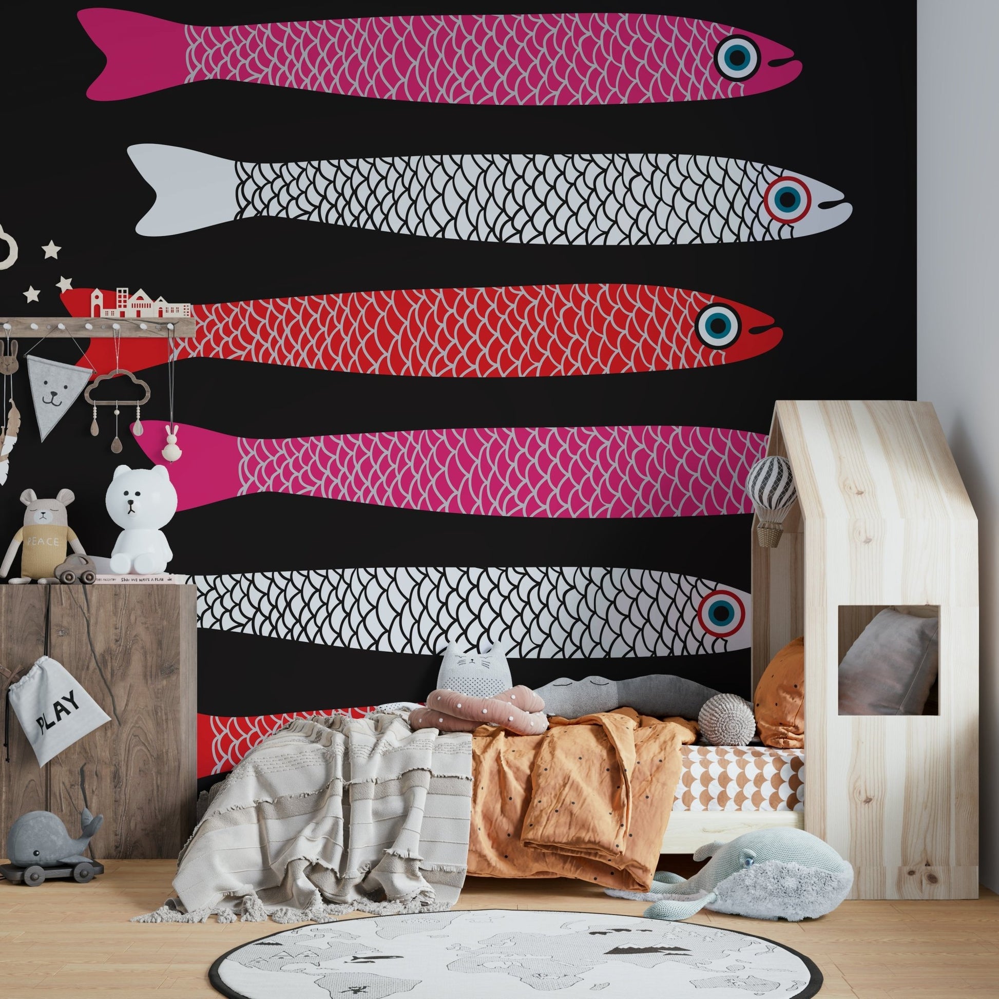 Quirky wallpaper for kitchens
