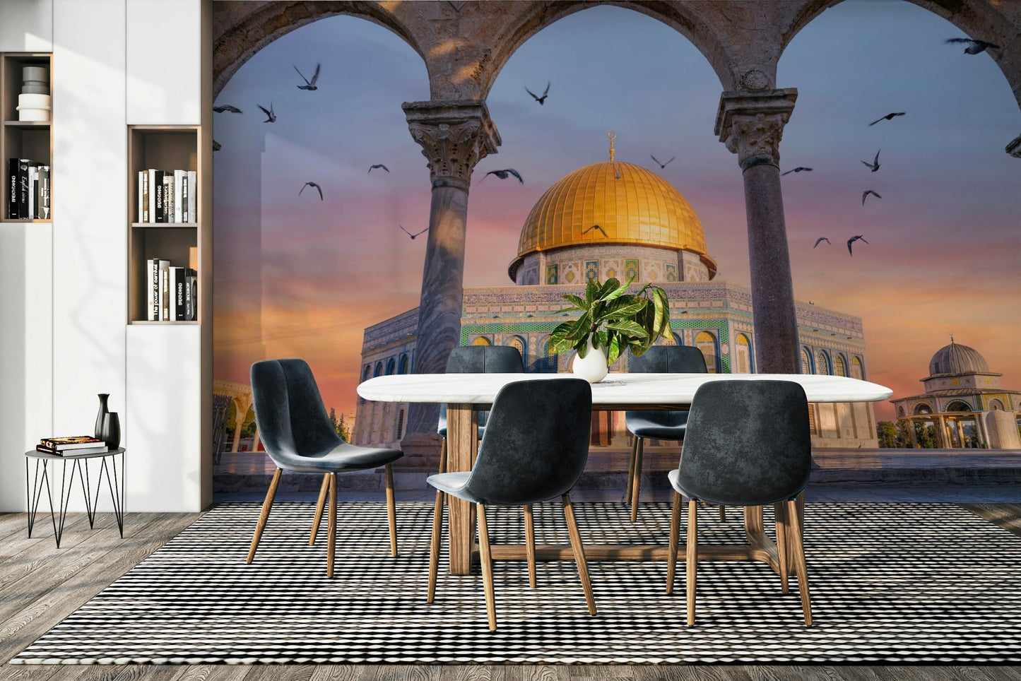 Spiritual mural mixing old and new elements, GD1962
