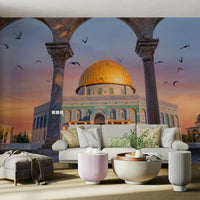 Reflective wall design with sacred elements, GD1962