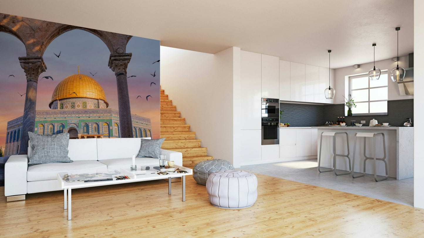 Classic architecture meets modern belief mural, GD1962