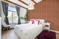 Serene abstract scene with friendly shapes

