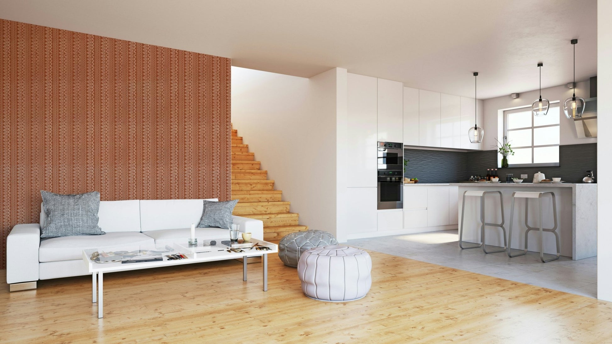 Mural wallpaper capturing a peaceful atmosphere

