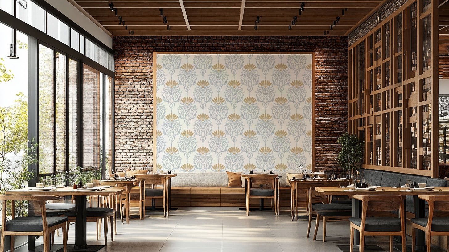 Old world motif wallpaper in earthy tones
 GD654

