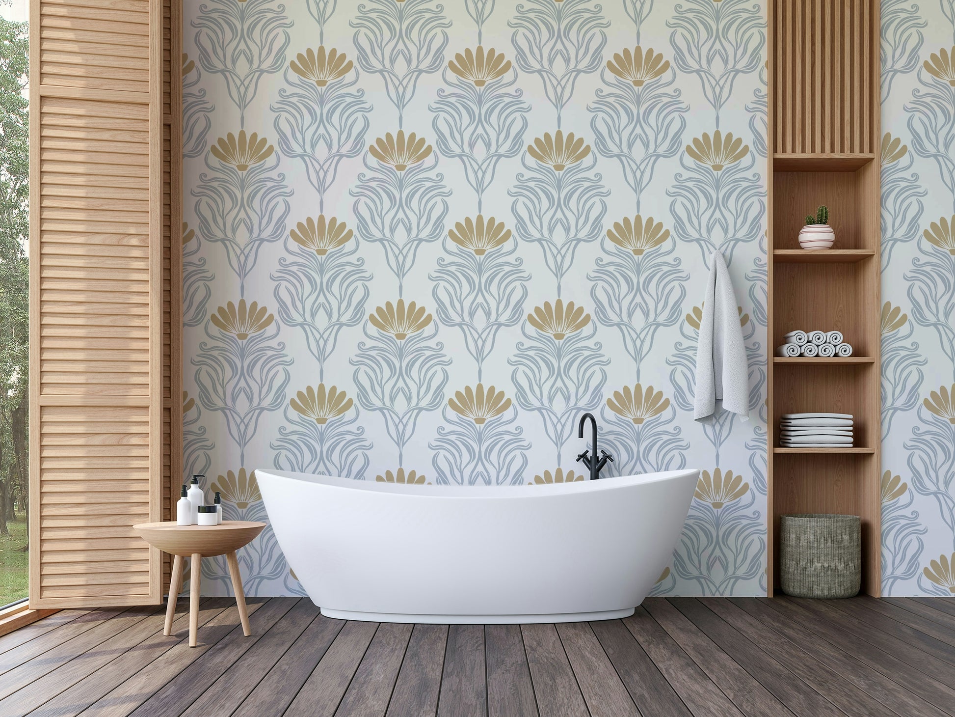 Rustic wallpaper showcasing ancient pattern art

